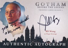 2017 Gotham Season 2 #BDW1 BD Wong as Hugo Strange Autograph Auto Card 
