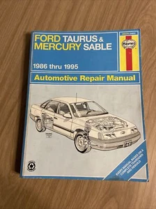 Haynes Repair Manual 1986-1995 Ford Taurus & Mercury Sable 36074 - Picture 1 of 3