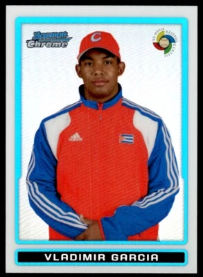 2009 Bowman Chrome WBC Prospects Refractors Vladimir Garcia 167/500 Cuba #BCW44 - Image 1 of 2