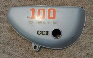 Suzuki TS100 right side cover, original decal. VMX Cafe Racer. - Picture 1 of 9