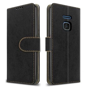 For Nokia 225 4G Case, Slim Leather Wallet Flip Stand Phone Cover + Screen Guard - Picture 1 of 21