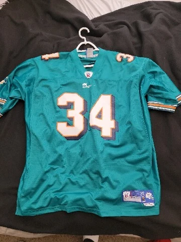 R.William Miami Dolphins Reebok Authentic Jersey SZ 2XL Vintage RARE Cover