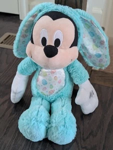 Disney Mickey Mouse blaues Osterei Hasenohren Plüschtier Stofftier weich 16 Zoll - Bild 1 von 3