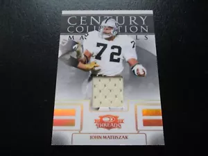JOHN MATUSZAK 2008 THREADS CENTURY COLLECTION GAME WORN JERSEY CARD #118/250 - Picture 1 of 5