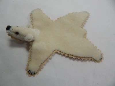 World of Miniature Bear 5"x4" Plush Rug White #669WH Collectible Miniature