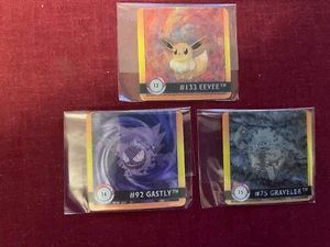 Pokemon Premier Edition Cds Number 13 Eevee 133, 14 Haunter 93, 15 Geodude 74 - Picture 1 of 4