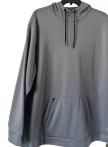 Solaris Active Men's Fleece Pullover Hoodie GRAY Sweatshirt Pouch Pocket 2XB $60 - Picture 1 of 9