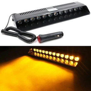 12-LED Blitzlicht Notfall Blitz Windschutzscheibe Warnung Lichter Warnlampe - Picture 1 of 23