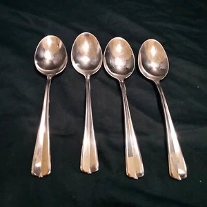 4 cucharas sopera ovaladas Oneida EE. UU. Gala Impulse cubiertos de acero inoxidable 6 3/4" - Imagen 1 de 6