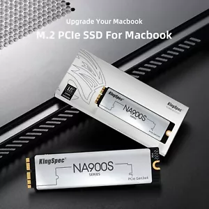 MacBook - KingSpec 256GB NVMe SSD for MacBook, Ultra-Slim M.2 PCIe Gen3x4 - Picture 1 of 3