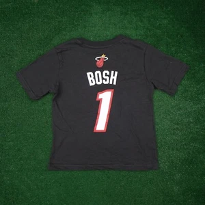 Chris Bosh Miami Heat NBA adidas Black Toddler Short Sleeve T-Shirt - Picture 1 of 2