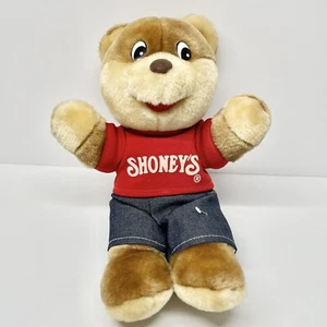 Shoney's Restaurant 1999 oso de peluche mascota publicidad juguete de peluche de 11 - Imagen 1 de 7