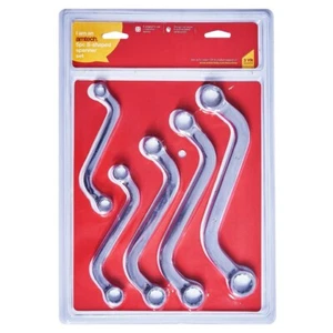 5Pc S-Shape Spanner Set Obstruction Metric Wrench Curve Ring Tool New Amtech - Picture 1 of 3