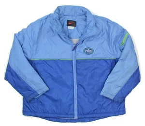 NIKE Boys Blue Full Zip Windbreaker Retro Jacket Youth Size M (10-12) - Picture 1 of 3