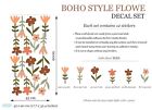 Boho Style Flower Wall Stickers Removable Wall Nursery Wall Decal Decor Stickers