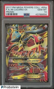 Pokemon 2017 M Lucario EX 55a/111 Full Art Mega Powers Promo GEM MINT PSA 10 - Bild 1 von 2