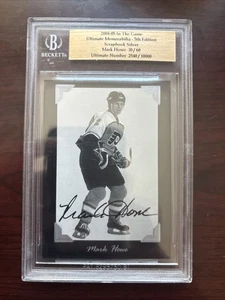 2004-05 ITG ULTIMATE MEM - MARK HOWE SCRAPBOOK SILVER AUTO #/60 (BGS) - Picture 1 of 2