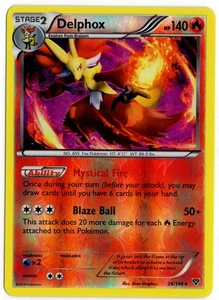 Pokemon Delphox 26/146 XY Base Set Reverse Holo Rare LP - Bild 1 von 2