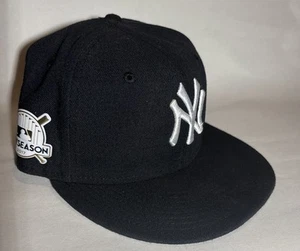 New Era NY Yankees Cap: 2017 Postseason Navy Fitted Hat Size 7 59FIFTY GUC - Picture 1 of 7