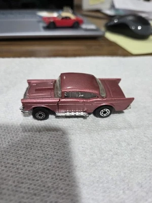 Matchbox Lesney 57 Chevy Open Hood Pink  1979.  Gorgeous - Image 1 of 4