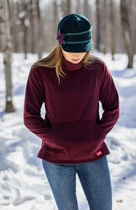 Neu Stormy Kromer Damen L Fireside Pullover Wollmischung Wasserfallausschnitt Sweater - Bild 1 von 8