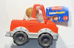 Fisher Price Modellino Camion Pick-Up Little People Help Friend arancione NUOVO - Foto 1 di 3