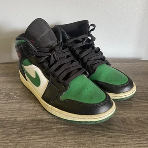 Nike Air Jordan 1 Para hombres Medio Pino Verde Negro Tenis Zapatos Talla 10 / 554724-067 - Imagen 1 de 11