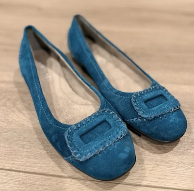 Aerosols Women's Dress Shoe Teal Flats Size 7.5 - Image 1 of 4