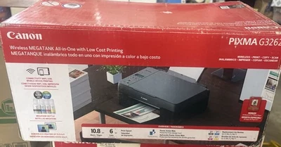 Canon PIXMA G3262 Wireless MegaTank All-In-One Printer, Copy & Scan NEW Open Box - Image 1 of 2