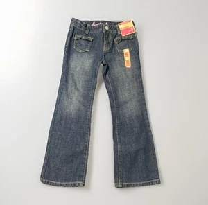Girls Blue Jeans Adjustable Waist Boot Cut Size 6 Gymboree Regular New w/ Tags - Picture 1 of 16