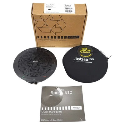 Jabra Speak 510 Speakerphone Bluetooth Portable USB Dongle 7510-109 - Image 1 of 4