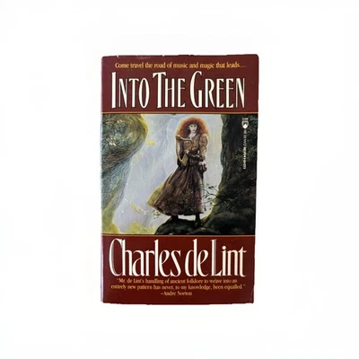 Libro de bolsillo Into The Green de Charles De Lint Fantasy primera edición Foto 1 de 4