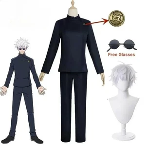 Gojo Satoru Cosplay Uniform from Jujutsu Kaisen | High School Costume with Wig - Picture 1 of 9