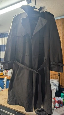Trench coat vintage London Fog Towne removível forro de pele sintética masculino 38R - Imagem 1 de 4