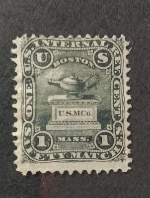 U.S.A MATCH AND MEDICINE STAMPS SCOTT RO180a. - Image 1 of 2