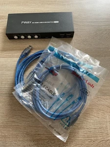 PWAY 4K HDMI USB KVM Switch 4 Port - Bild 1 von 5