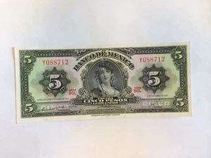 5 PESO MEXICO BANKNOTE 1963 GYPSY SERIE BGL - Picture 1 of 2