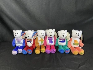 (6) Limited Treasure Coin Bears (2001) Tags, no coins - Great Condition! - Picture 1 of 7