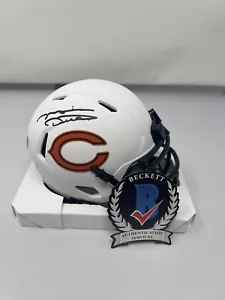 Mike Ditka Signed Chicago Bears Lunar Eclipse Riddell Mini Helmet Beckett COA 2 - Picture 1 of 5
