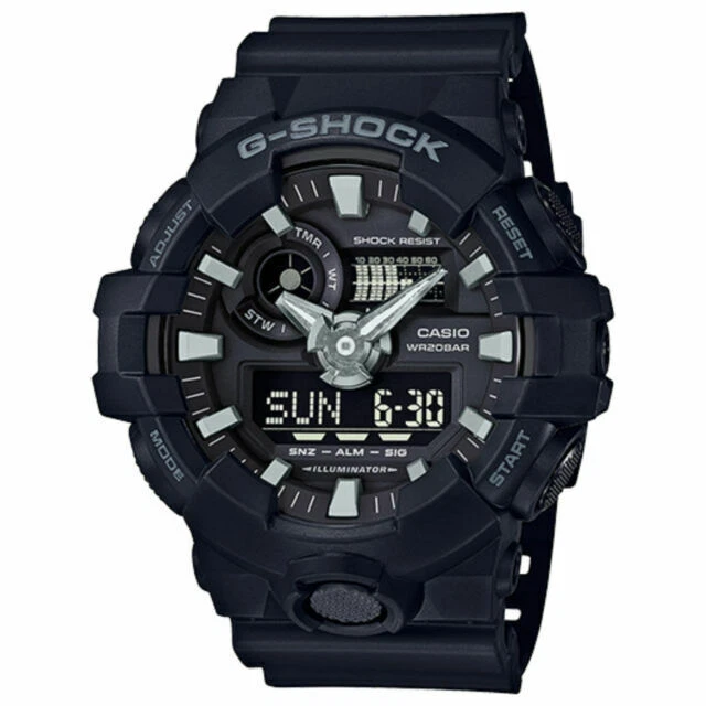 Casio G-Shock GA-700-1B Black Wristwatch for Men