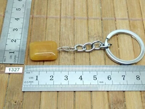 Très beau porte-clés en JASPE - pierre roulée lithotherapie reiki bijou sac - Picture 1 of 4