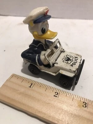  Matchbox 1979 Walt Disney No. 5 & 6 Officer Duck Police Jeep Die Cast Lesney - Image 1 of 4