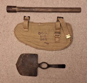 Original ~ WW1/WW2 ~ British ~ Entrenching Tool ~ by Lucas ~ Mint/Unissued Cover - Picture 1 of 17
