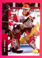 MIKE VERNON Detroit Red Wings 1994-95 Upper Deck SIGNED / AUTOGRAPH in GOLD