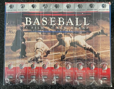 New Ken Burns 9 Inning VHS Video Tapes Boxed Set Sealed PBS - Image 1 of 2