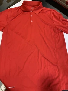Nike Mens Golf Dri-fit Victory polo Red Size Medium - Picture 1 of 5