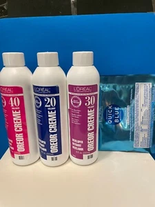 L'oreal Quick Blue Powder Bleach 1oz & Creme Developer 8oz (Choose) 1+1 - Picture 1 of 1