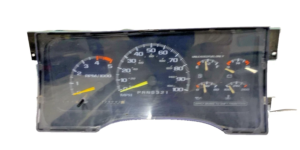 Chevrolet 2500 1995 PU velocímetro velocímetro velocímetro voltios temperatura medidor de presión de aceite 124693 Foto 1 de 4
