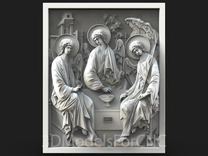 3D Model STL File for CNC Router Laser & 3D Printer The Holy Trinity - Picture 1 of 1