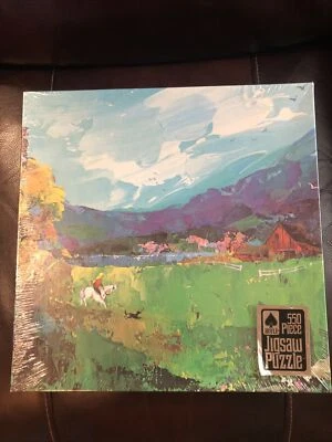 Novo quebra-cabeça Morning Ride 550 peças Hoyle Products 1984 quebra-cabeça completo - Imagem 1 de 4